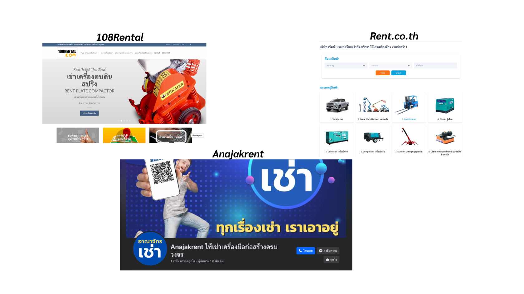 ตัวอย่างธุรกิจปล่อยเช่าอุปกรณ์ก่อสร้าง